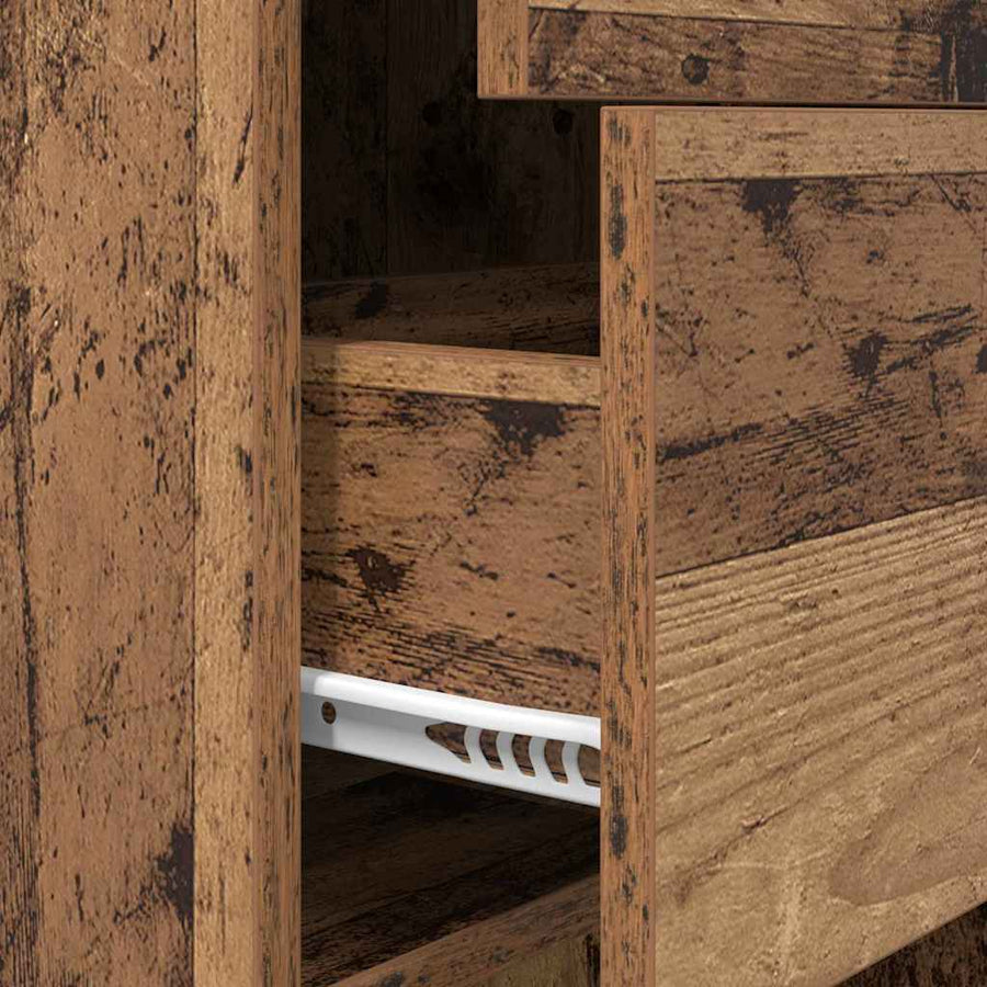 Boekenkast Oud hout 40 x 35 x 180 cm Bewerkt hout