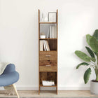 Boekenkast 40x35x180 cm bewerkt oud hout