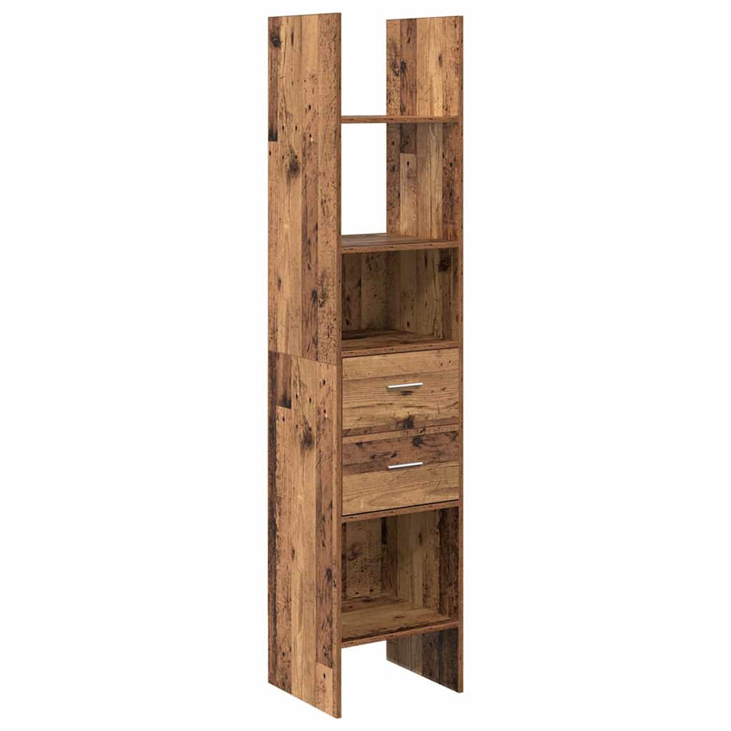 Boekenkast Oud hout 40 x 35 x 180 cm Bewerkt hout