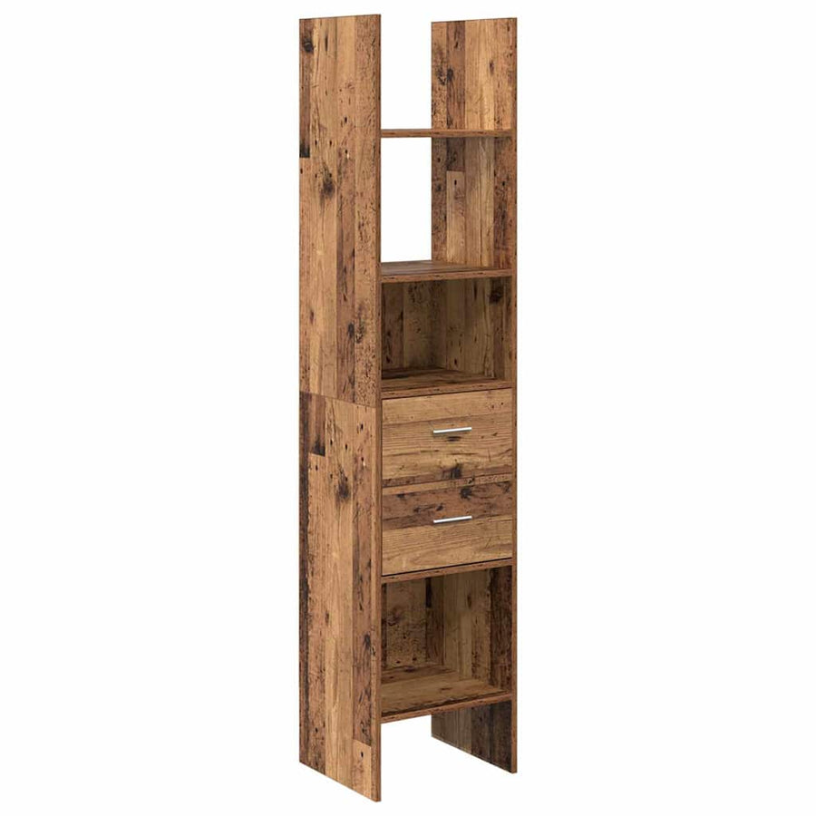 Boekenkast Oud hout 40 x 35 x 180 cm Bewerkt hout
