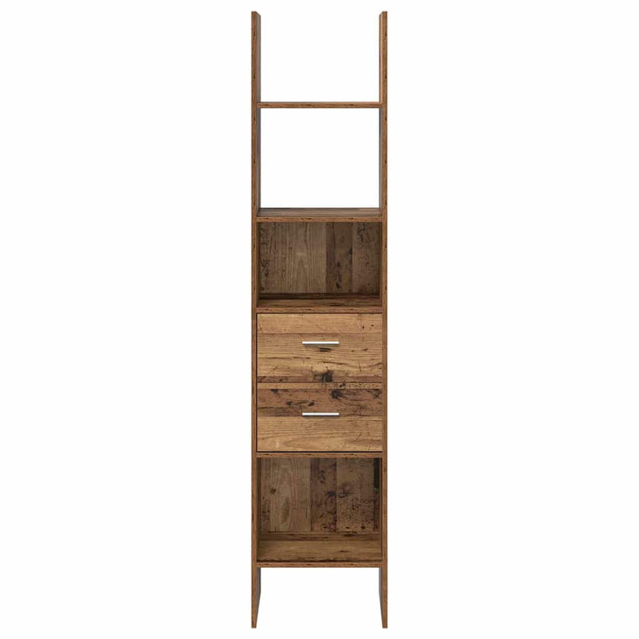 Boekenkast Oud hout 40 x 35 x 180 cm Bewerkt hout