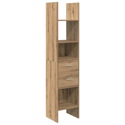 Boekenkast artisanaal eikenkleurig 40 x 35 x 180 cm