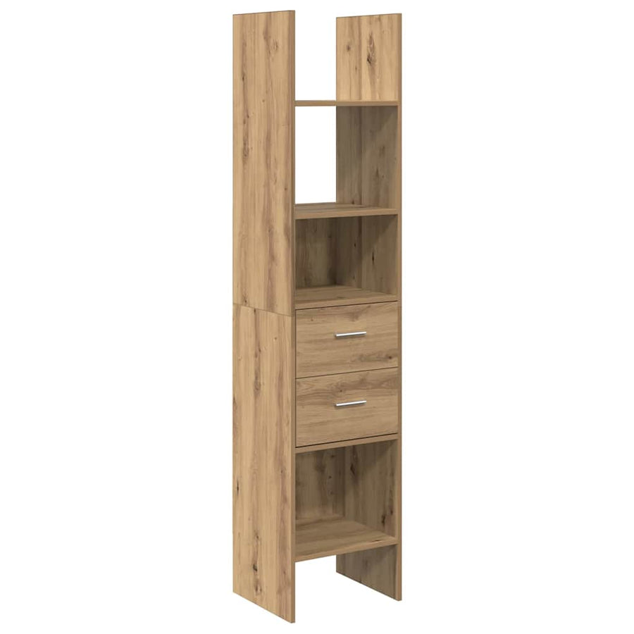 Boekenkast artisanaal eikenkleurig 40 x 35 x 180 cm