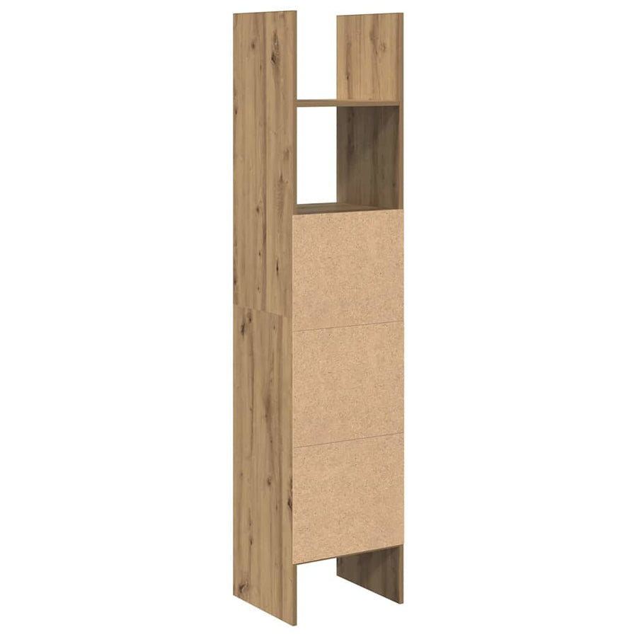 Boekenkast artisanaal eikenkleurig 40 x 35 x 180 cm