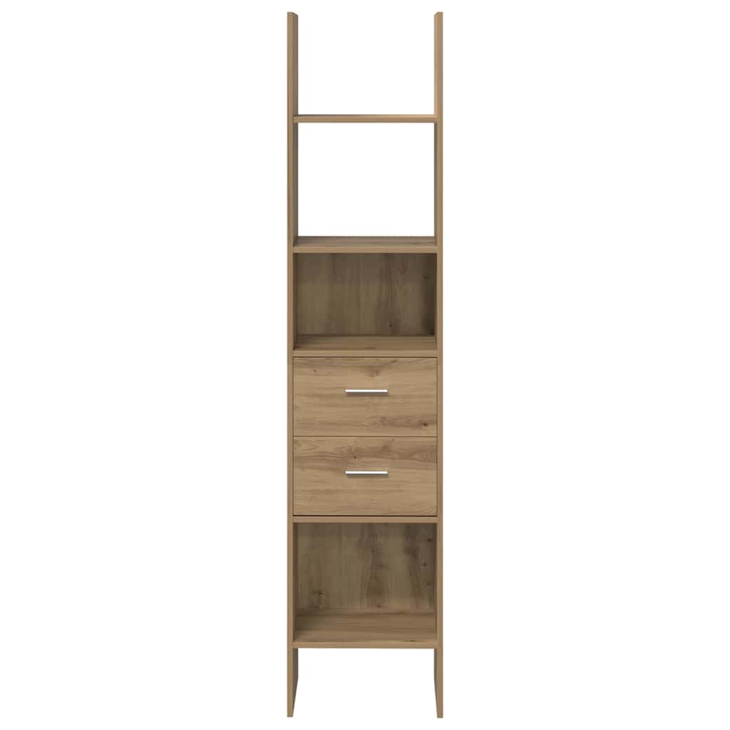 Boekenkast artisanaal eikenkleurig 40 x 35 x 180 cm
