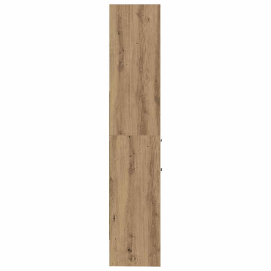 Boekenkast artisanaal eikenkleurig 40 x 35 x 180 cm