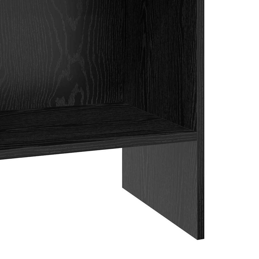 Boekenkast Zwart eiken 40 x 35 x 180 cm Bewerkt hout