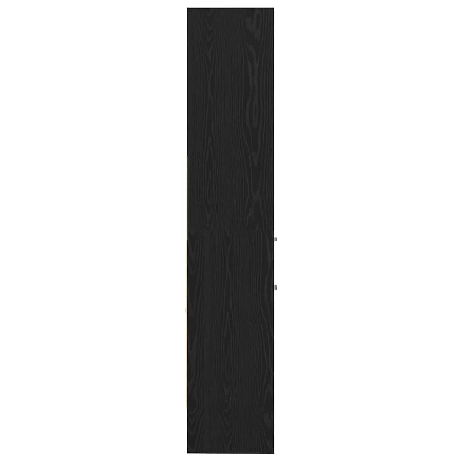 Boekenkast Zwart eiken 40 x 35 x 180 cm Bewerkt hout
