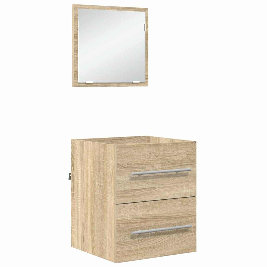 Badkamer Kast Sonoma eiken 41 x 38.5 x 48 cm Bewerkt hout