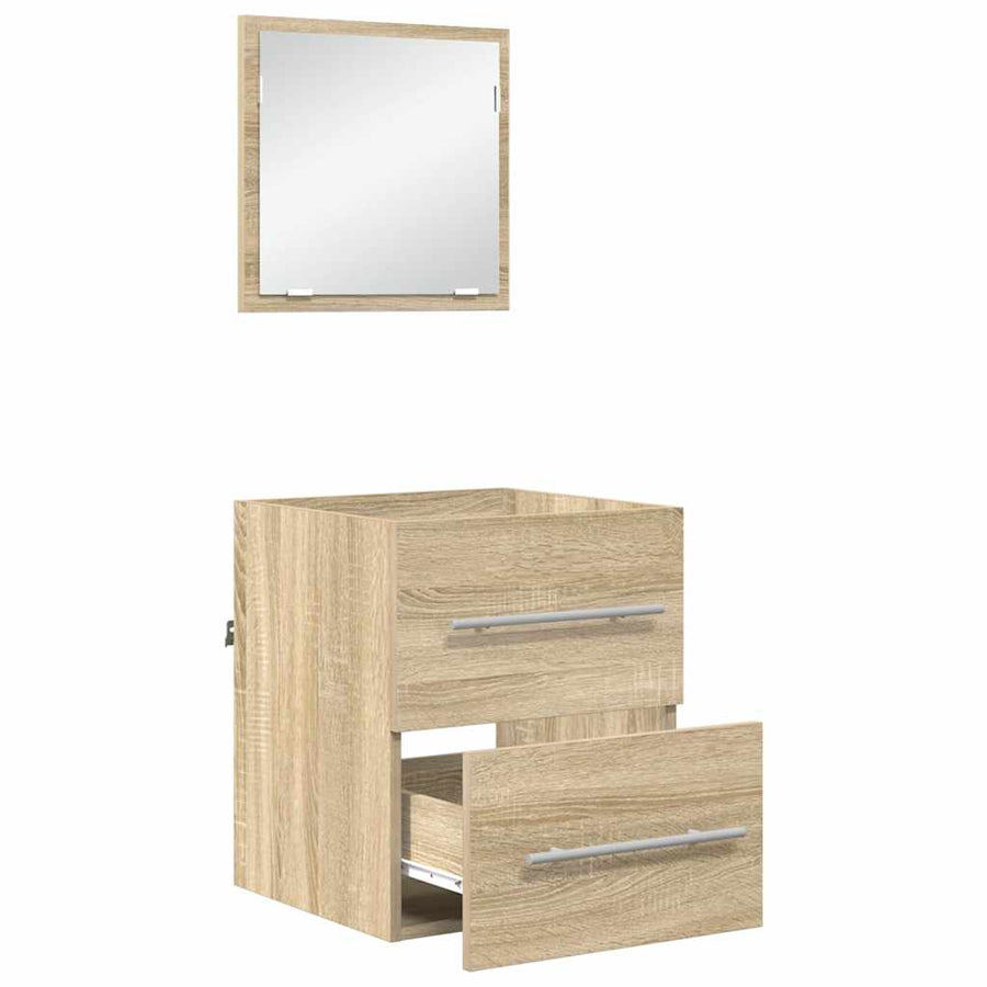 Badkamer Kast Sonoma eiken 41 x 38.5 x 48 cm Bewerkt hout