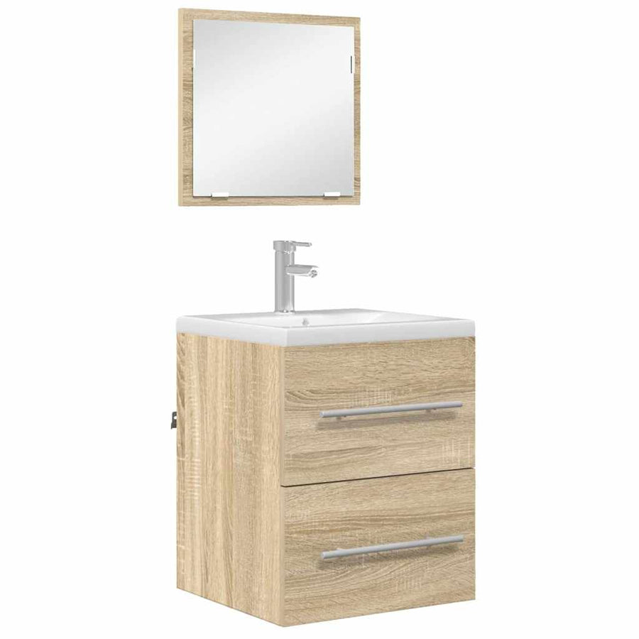 Badkamer Kast Sonoma eiken 41 x 38.5 x 48 cm Bewerkt hout