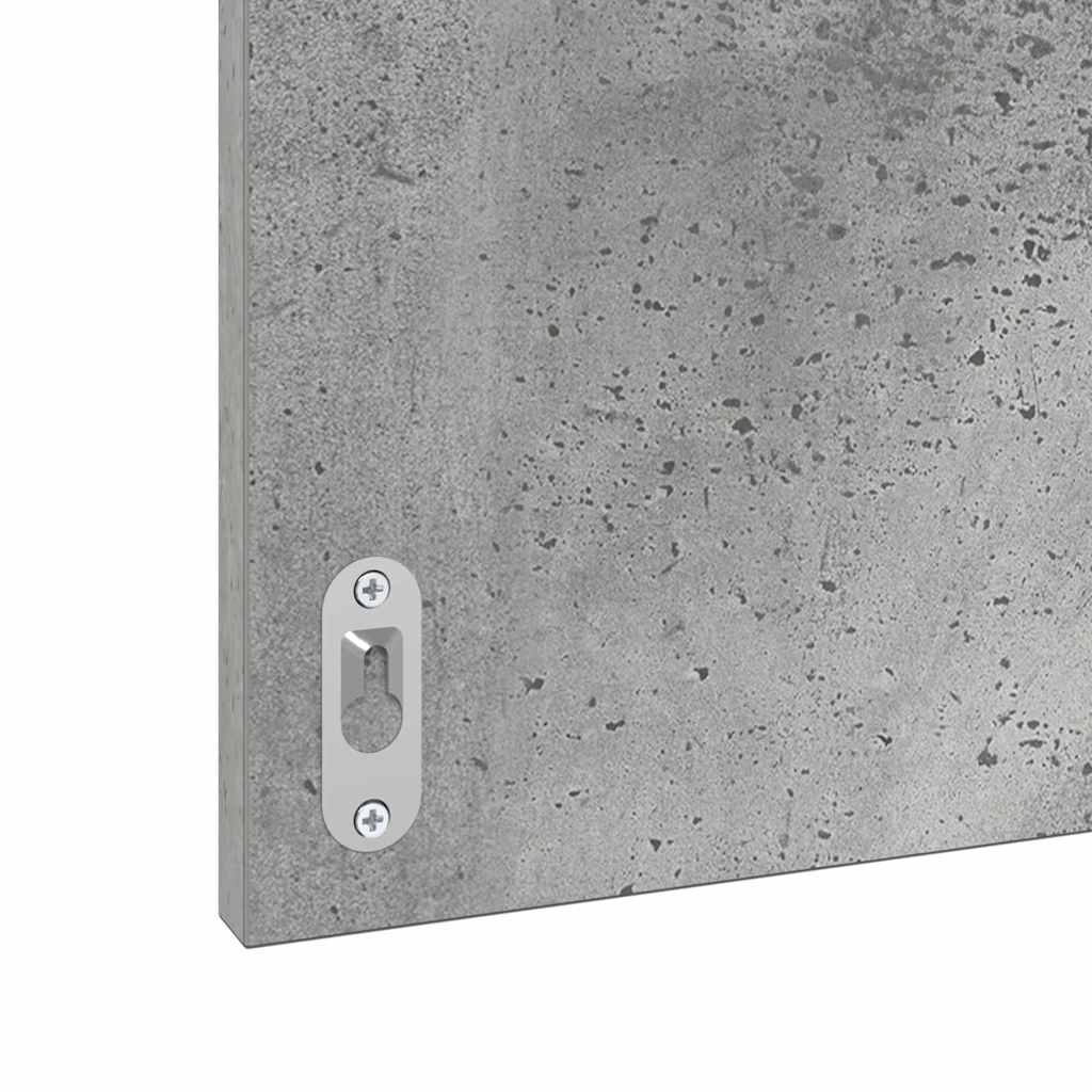 Badkamer Kast Beton grijs 41 x 38.5 x 48 cm Bewerkt hout