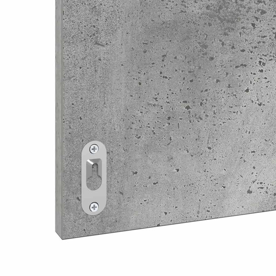 Badkamer Kast Beton grijs 41 x 38.5 x 48 cm Bewerkt hout