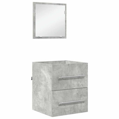 Badkamer Kast Beton grijs 41 x 38.5 x 48 cm Bewerkt hout