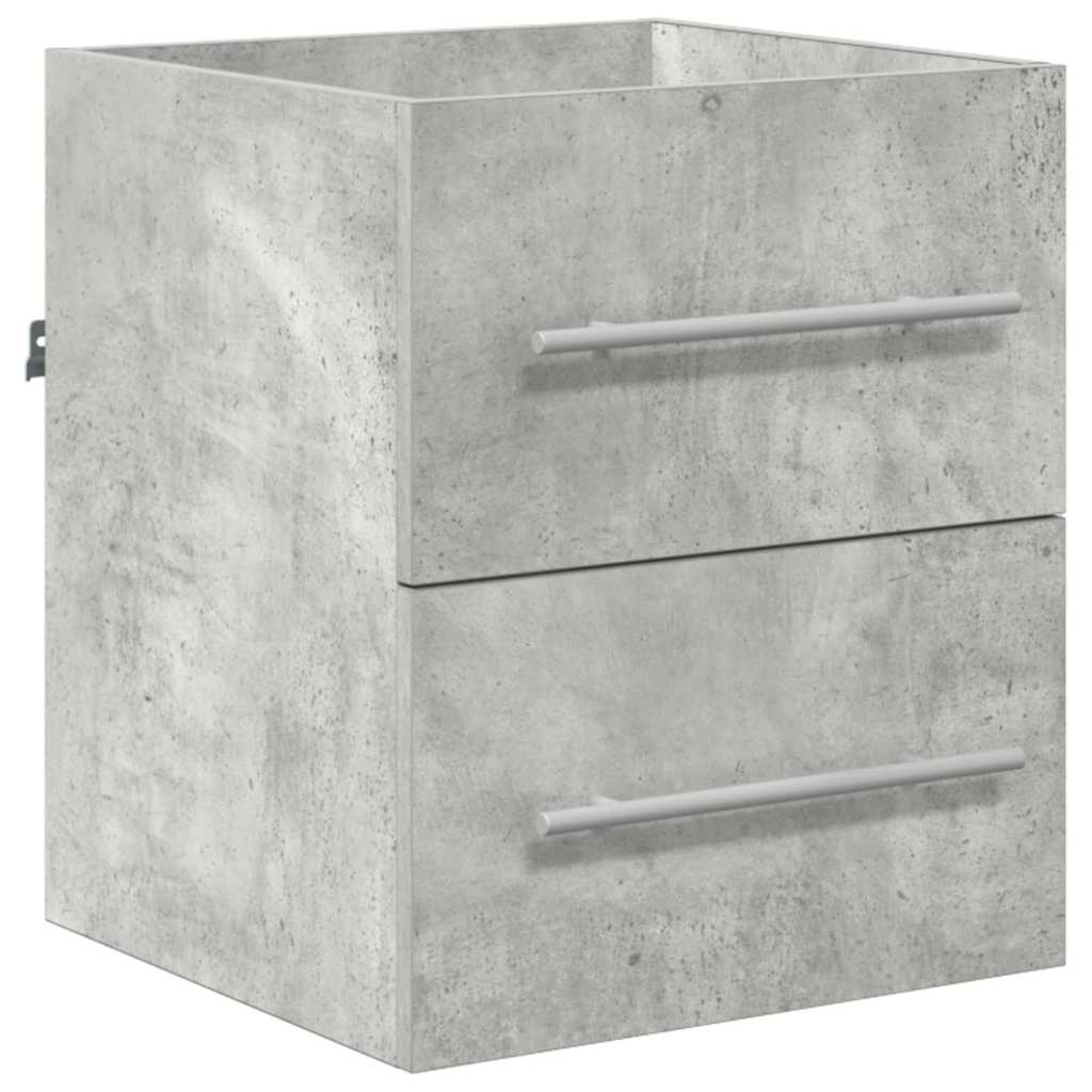 Badkamer Kast Beton grijs 41 x 38.5 x 48 cm Bewerkt hout