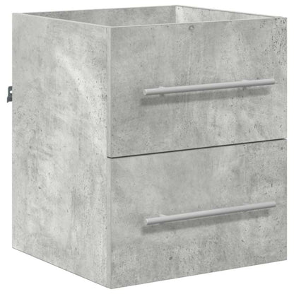 Badkamer Kast Beton grijs 41 x 38.5 x 48 cm Bewerkt hout