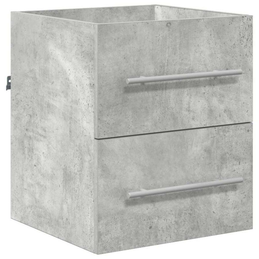 Badkamer Kast Beton grijs 41 x 38.5 x 48 cm Bewerkt hout