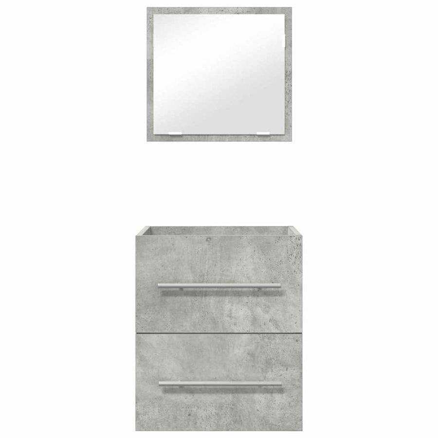 Badkamer Kast Beton grijs 41 x 38.5 x 48 cm Bewerkt hout
