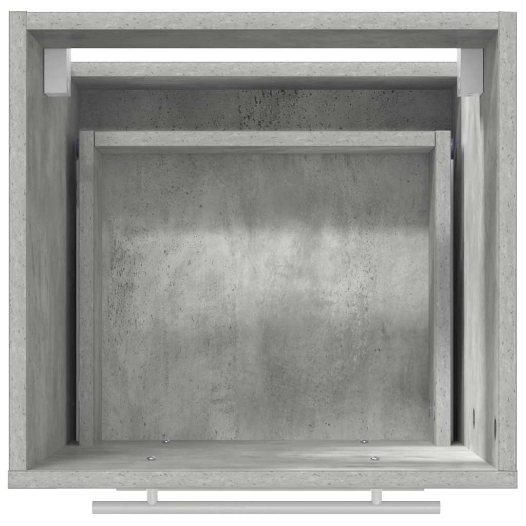 Badkamer Kast Beton grijs 41 x 38.5 x 48 cm Bewerkt hout