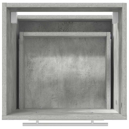 Badkamer Kast Beton grijs 41 x 38.5 x 48 cm Bewerkt hout