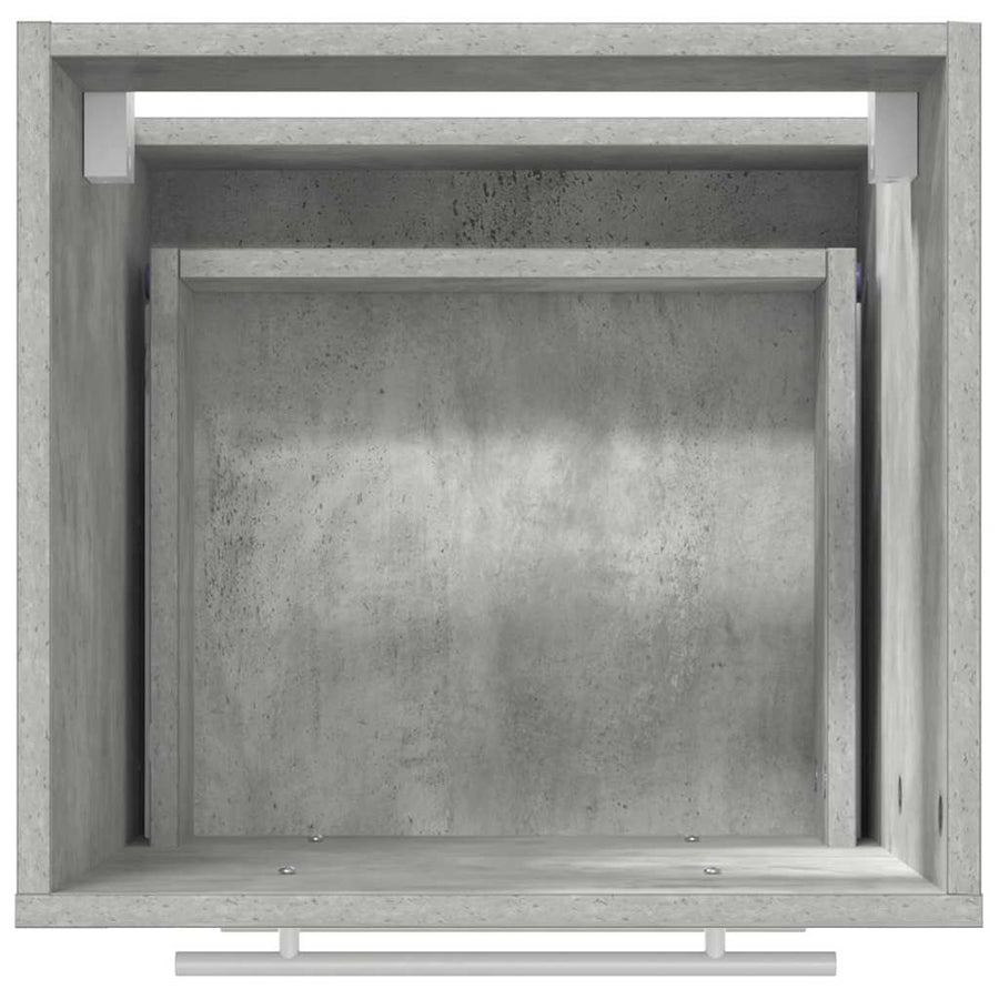 Badkamer Kast Beton grijs 41 x 38.5 x 48 cm Bewerkt hout