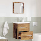 Badkamermeubelset 41x38,5x48 cm bewerkt hout bruin