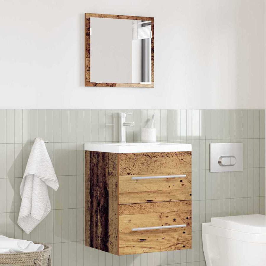 Badkamer Kast met lade Oude hout 41 x 38.5 x 48 cm Bewerkt hout