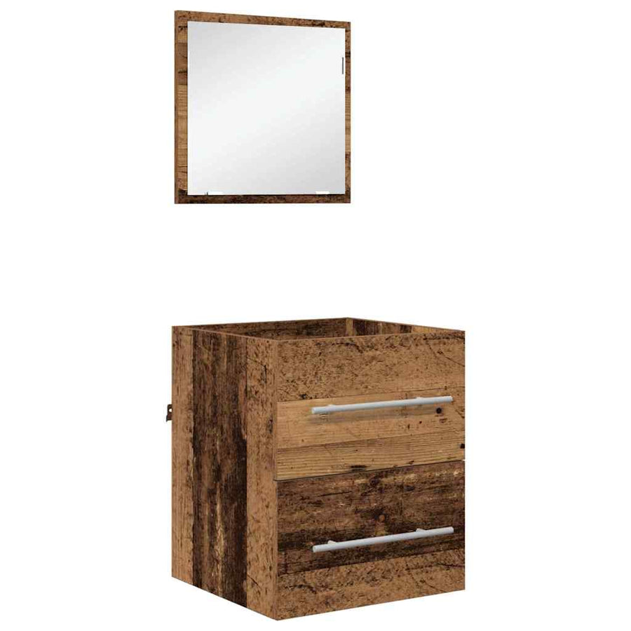 Badkamer Kast met lade Oude hout 41 x 38.5 x 48 cm Bewerkt hout