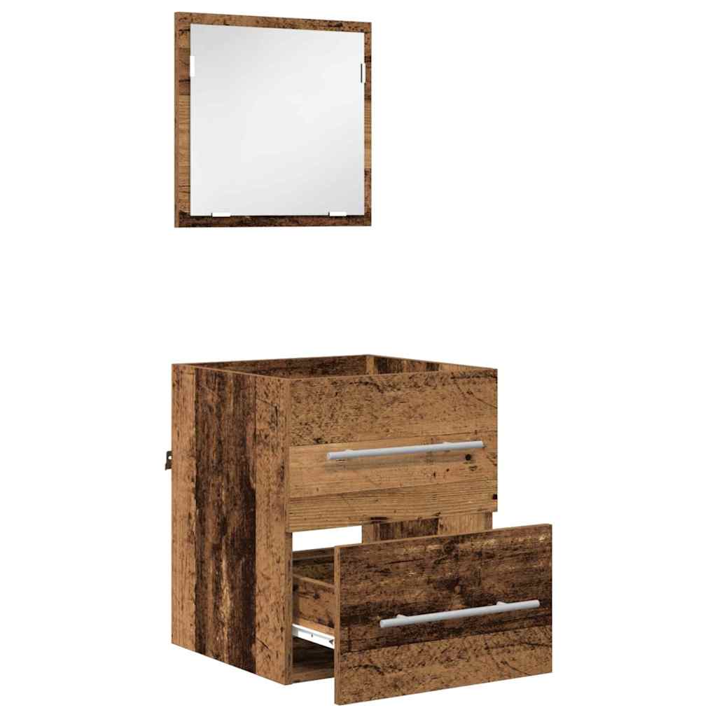Badkamer Kast met lade Oude hout 41 x 38.5 x 48 cm Bewerkt hout