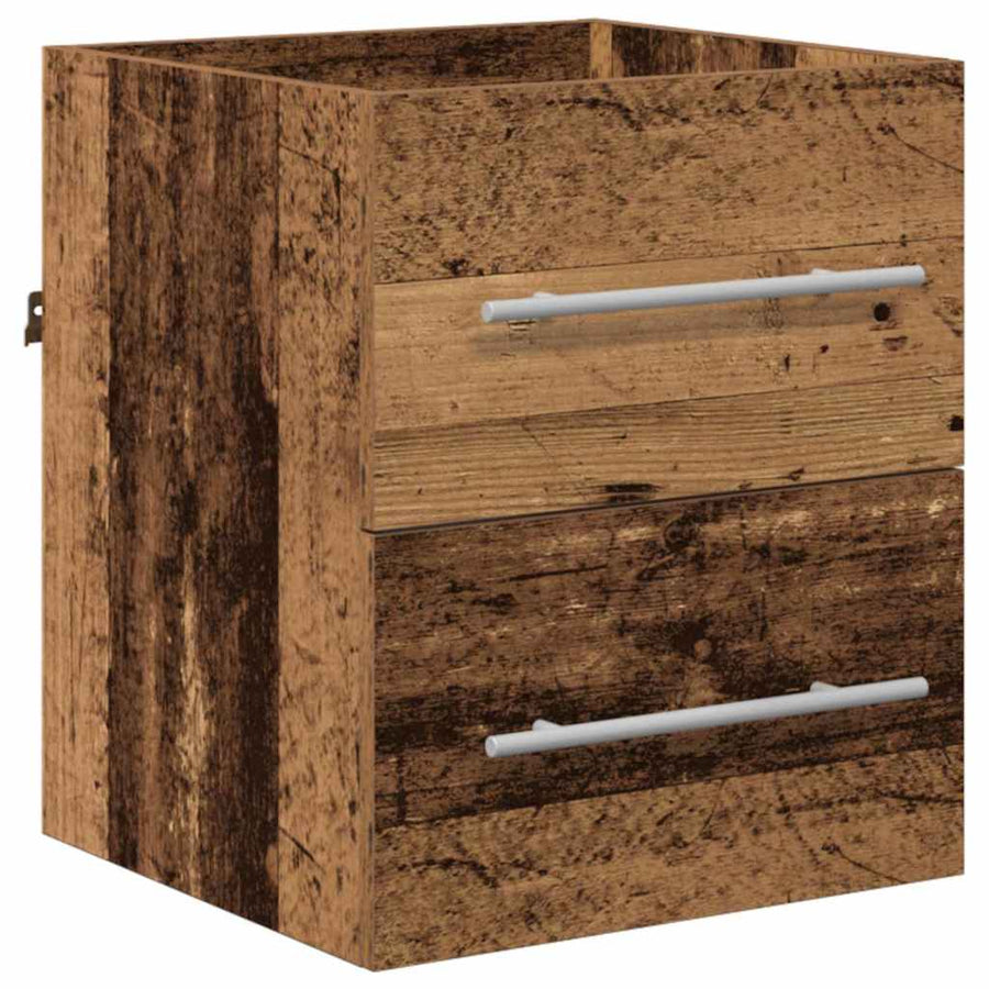 Badkamer Kast met lade Oude hout 41 x 38.5 x 48 cm Bewerkt hout