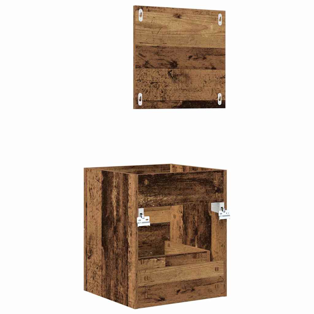 Badkamer Kast met lade Oude hout 41 x 38.5 x 48 cm Bewerkt hout