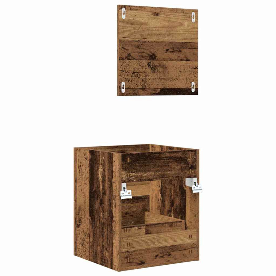 Badkamer Kast met lade Oude hout 41 x 38.5 x 48 cm Bewerkt hout
