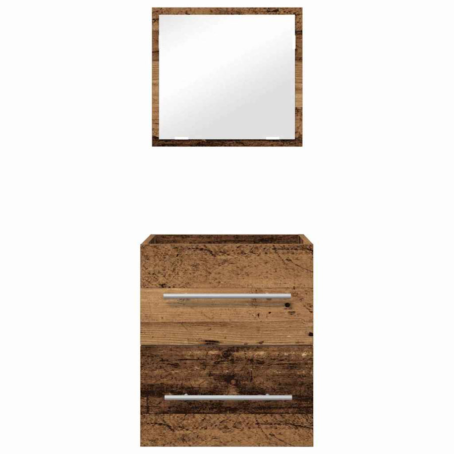 Badkamer Kast met lade Oude hout 41 x 38.5 x 48 cm Bewerkt hout