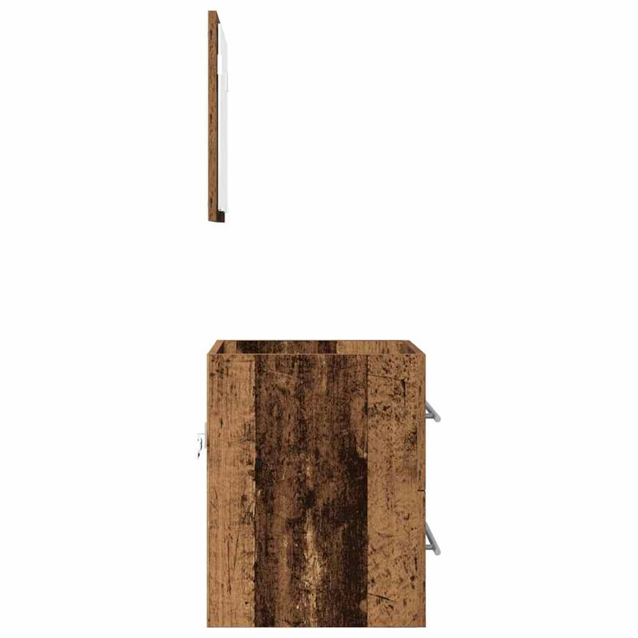 Badkamer Kast met lade Oude hout 41 x 38.5 x 48 cm Bewerkt hout