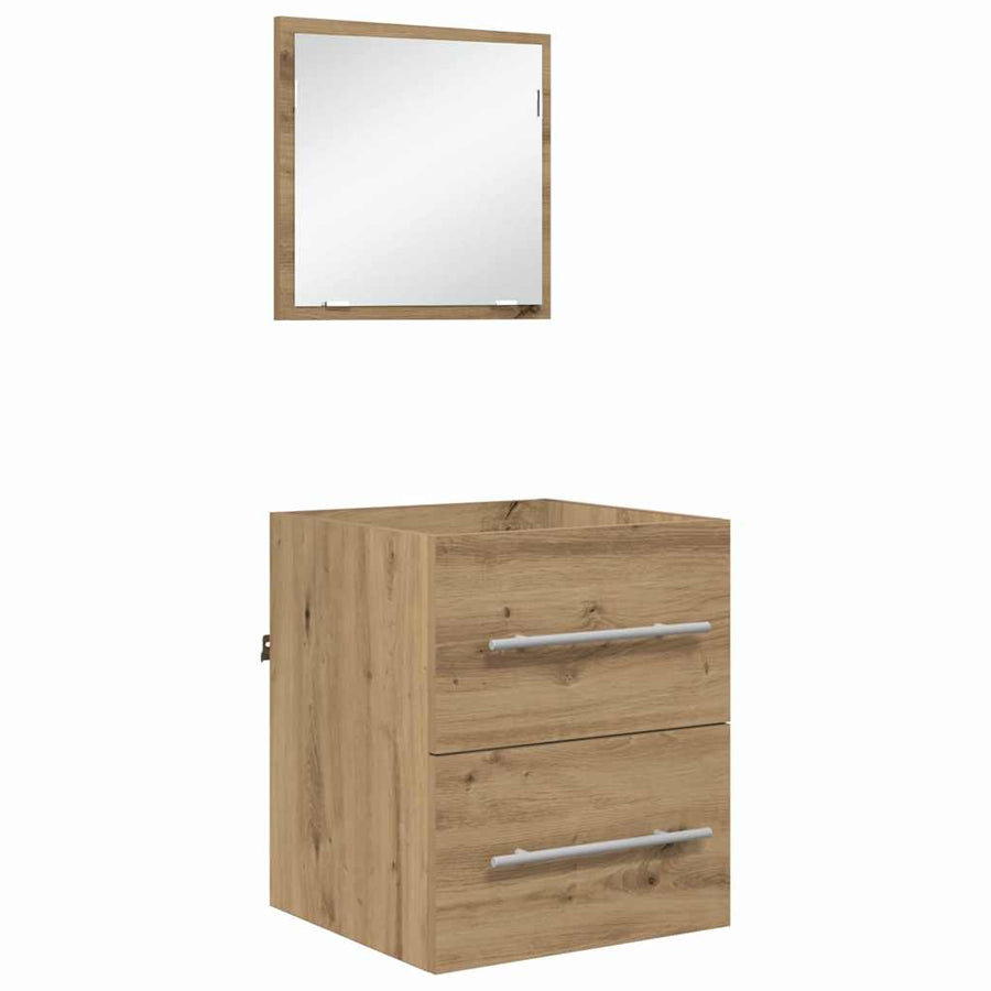 Badkamer Kast Ambachtelijk eiken 41 x 38.5 x 48 cm Bewerkt hout