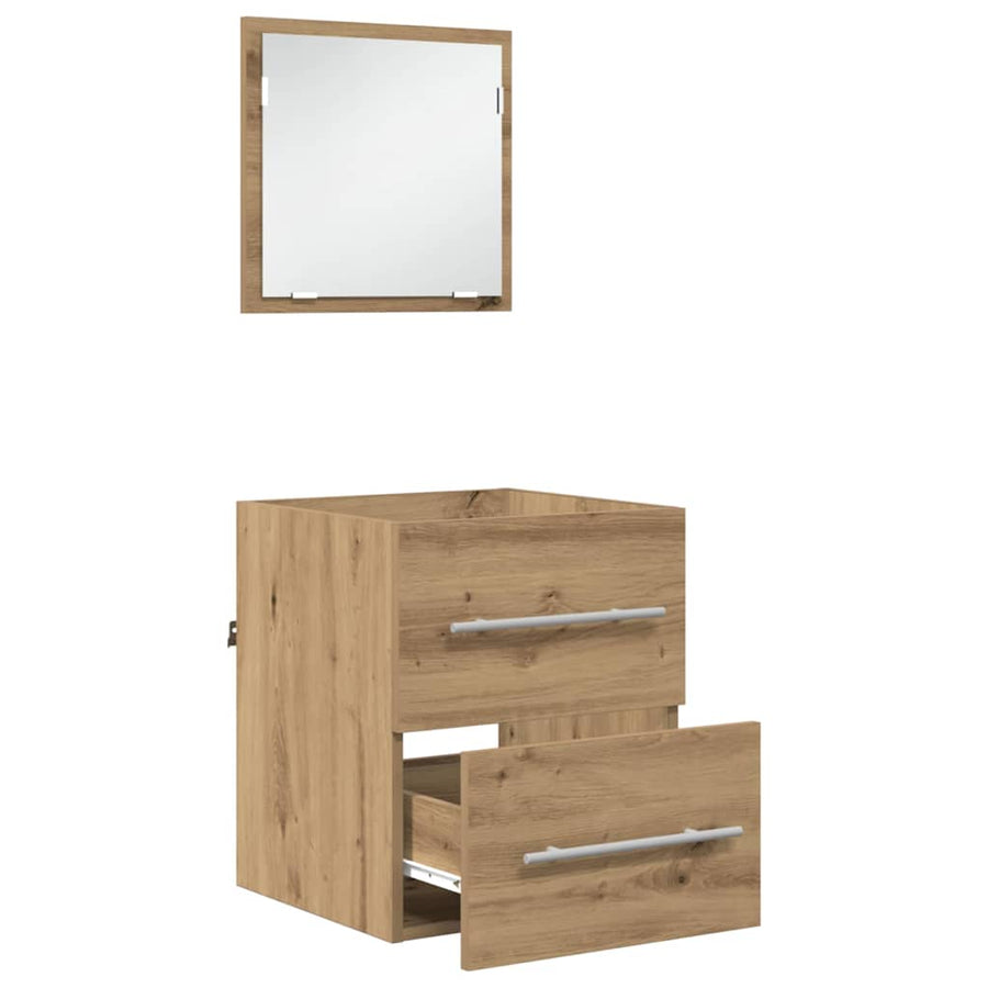Badkamer Kast Ambachtelijk eiken 41 x 38.5 x 48 cm Bewerkt hout