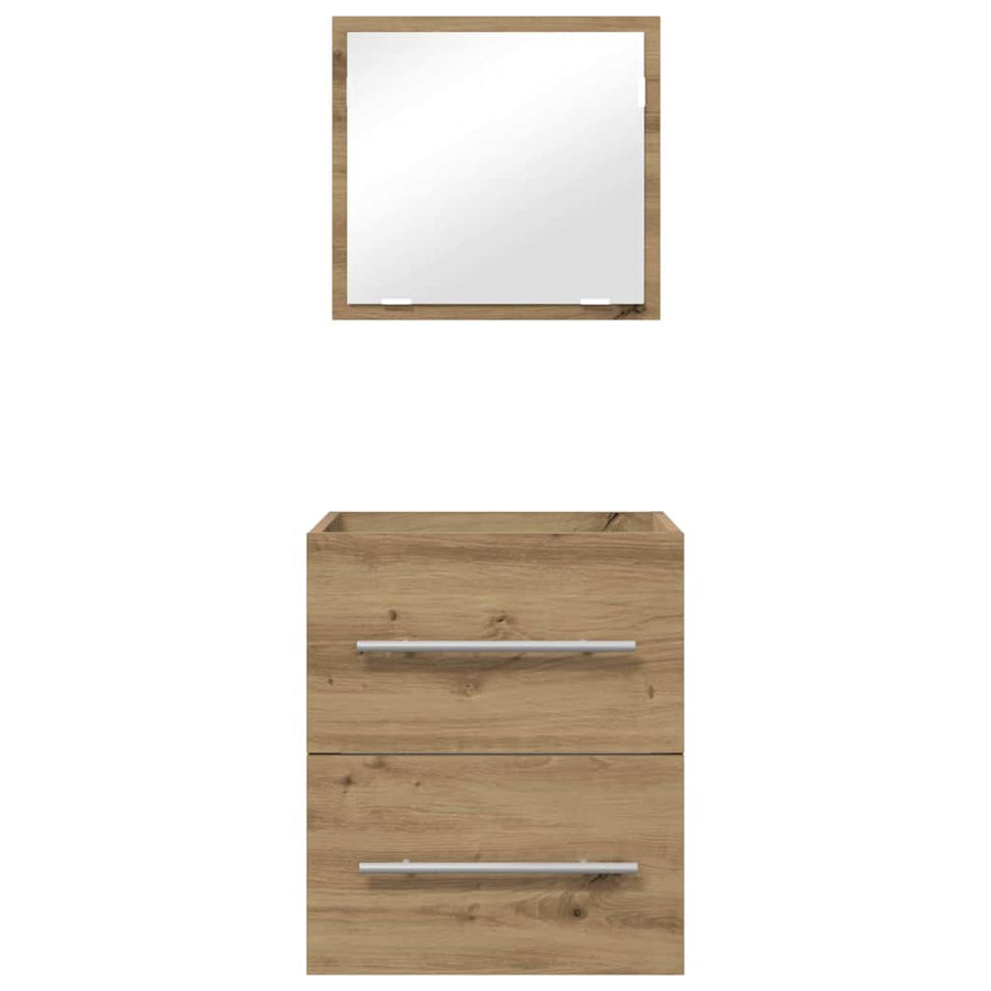Badkamer Kast Ambachtelijk eiken 41 x 38.5 x 48 cm Bewerkt hout