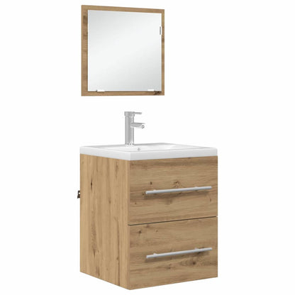 Badkamer Kast Ambachtelijk eiken 41 x 38.5 x 48 cm Bewerkt hout