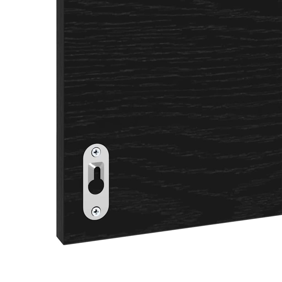 Badkamer Kast Zwart eiken 41 x 38.5 x 48 cm Bewerkt hout