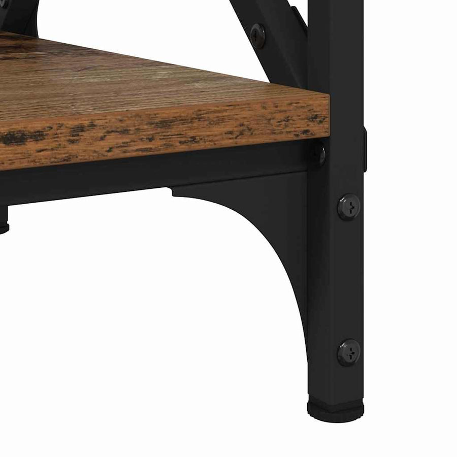 Salontafel Oud hout 80 x 45 x 45.5 cm Bewerkt hout
