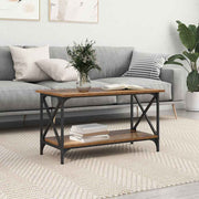 Salontafel 80x45x45.5 cm bewerkt hout