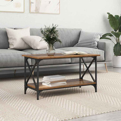 Salontafel Oud hout 80 x 45 x 45.5 cm Bewerkt hout