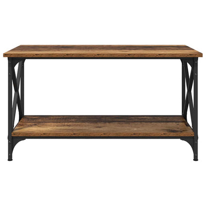 Salontafel Oud hout 80 x 45 x 45.5 cm Bewerkt hout