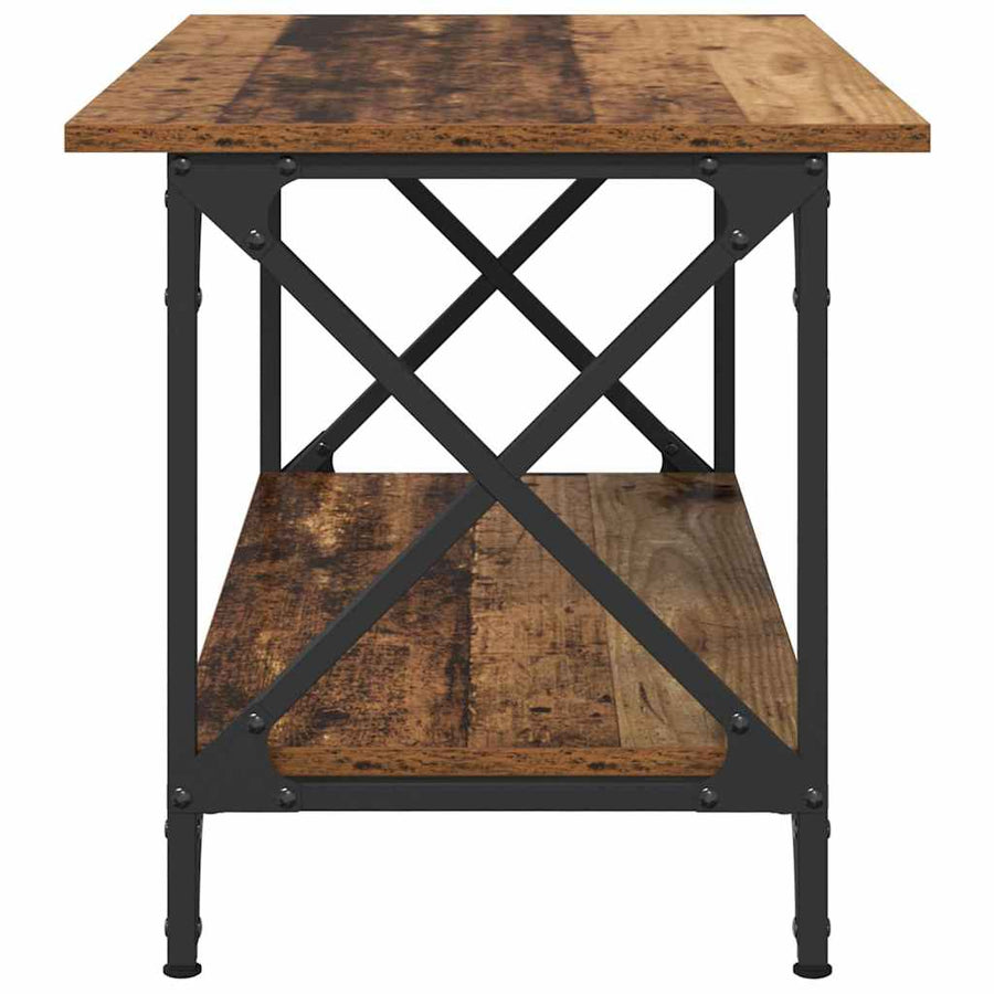 Salontafel Oud hout 80 x 45 x 45.5 cm Bewerkt hout
