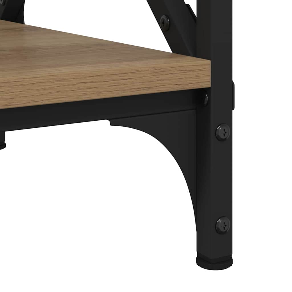 Salontafel artisanaal eikenkleurig 80 x 45 x 45.5 cm
