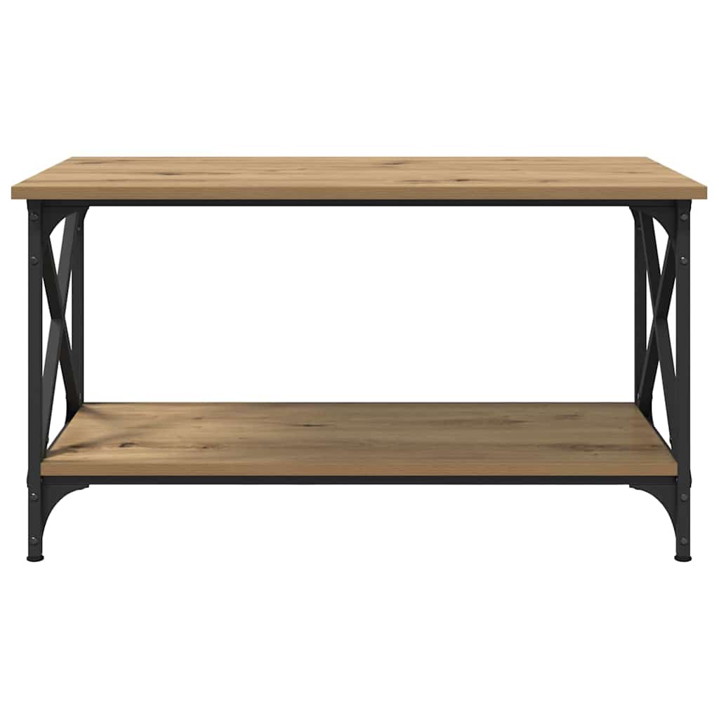 Salontafel artisanaal eikenkleurig 80 x 45 x 45.5 cm