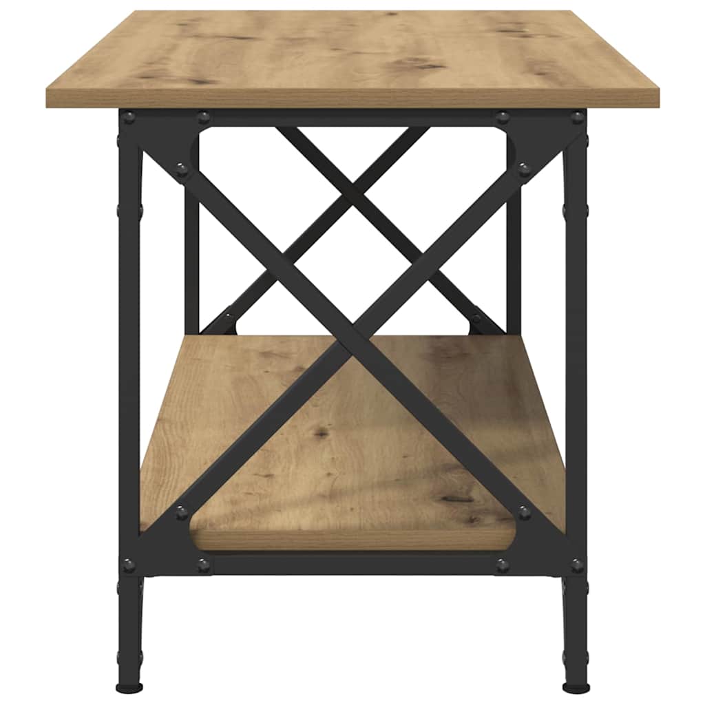 Salontafel artisanaal eikenkleurig 80 x 45 x 45.5 cm