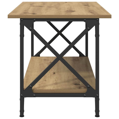 Salontafel artisanaal eikenkleurig 80 x 45 x 45.5 cm