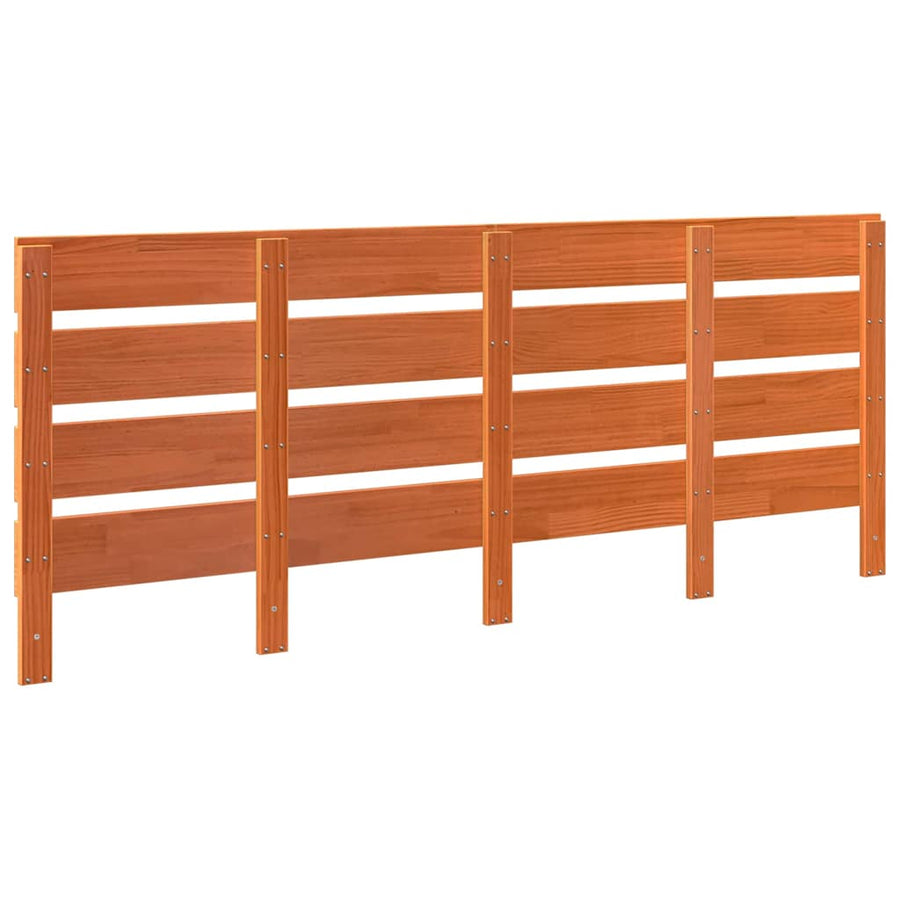 Hoofdbord Wasbruin 200.5 x 3 x 80 cm Massief grenenhout