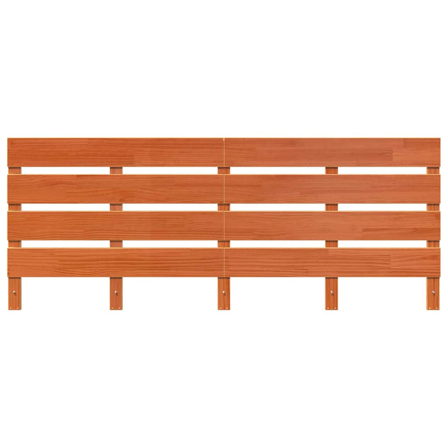 Hoofdbord Wasbruin 200.5 x 3 x 80 cm Massief grenenhout